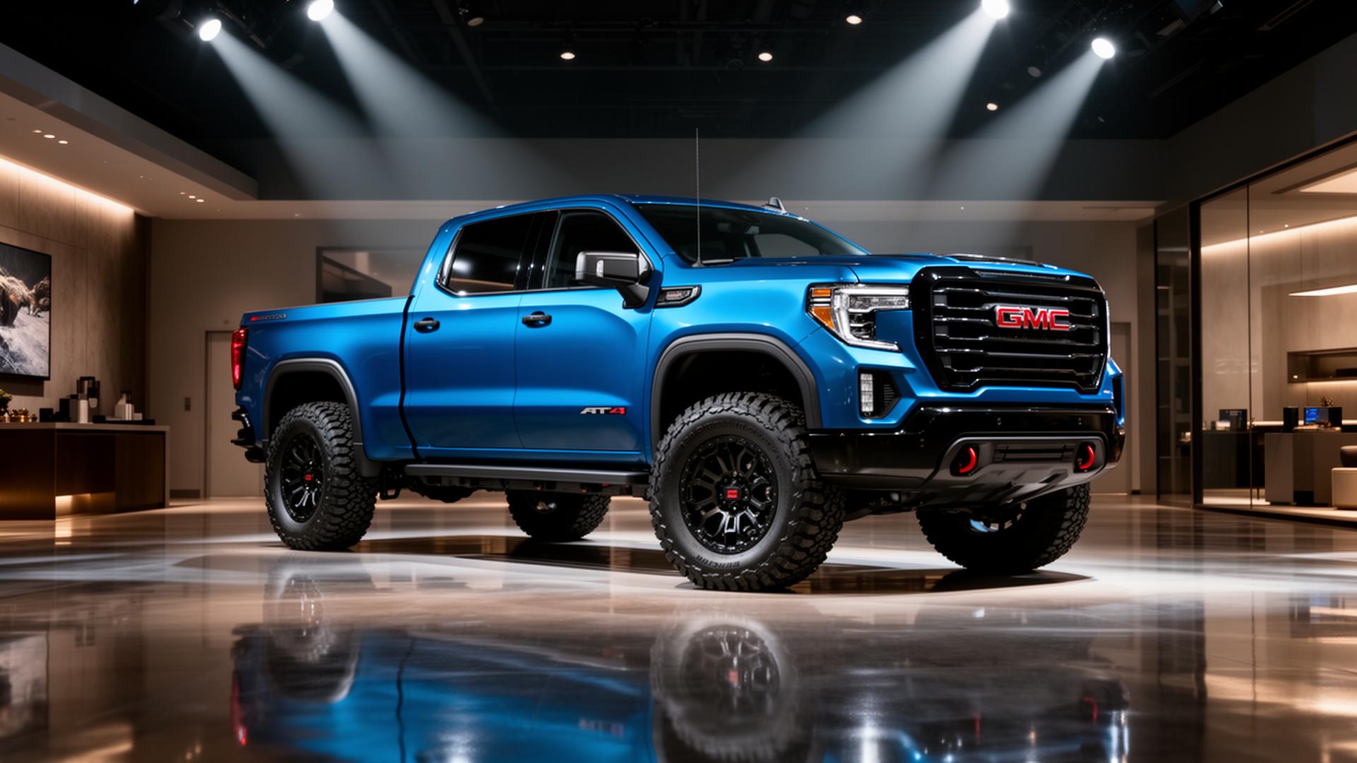 GMC Sierra AT4 2026 bleu